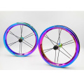 Rodas de alumínio AL6061 Versão do rolamento Diferentes tratamento de superfície de 12 polegadas Biciche Bike Wheel Set